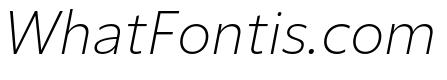 ReallySansSmall LightItalic