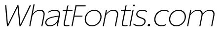 ReallySansLarge ThinItalic