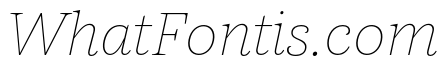 ParcloSerif ThinItalic