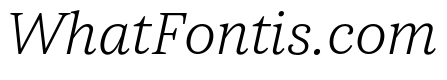 ParcloSerif LightItalic