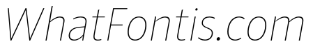 ParcloSansNarrow ThinItalic