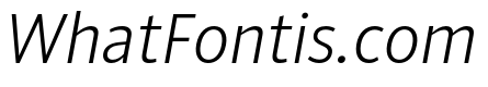 ParcloSansNarrow LightItalic