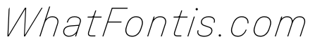 UniforaStandard ThinItalic