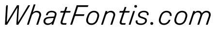 UniforaStandard LightItalic Instance