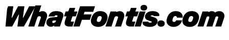 UniforaStandard BlackItalic