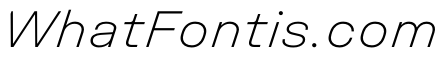UniforaSemiexpanded ExtralightItalic