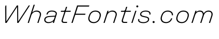 UniforaSemiexpanded ExtralightItalic Instance