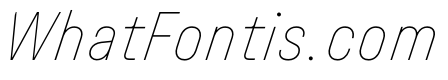 UniforaNarrow ThinItalic