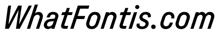 UniforaNarrow MediumItalic