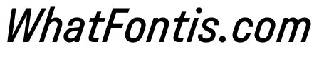 UniforaNarrow MediumItalic Instance
