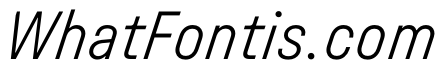 UniforaNarrow LightItalic
