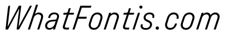 UniforaNarrow LightItalic Instance