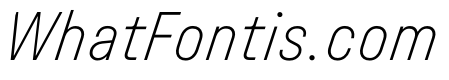 UniforaNarrow ExtralightItalic