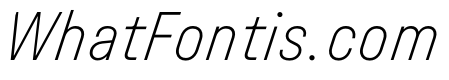 UniforaNarrow ExtralightItalic Instance
