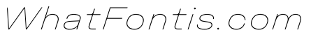 UniforaExpanded ThinItalic Instance
