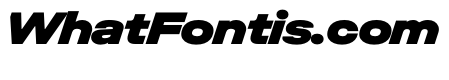 UniforaExpanded BlackItalic Instance