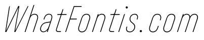 UniforaCondensed ThinItalic