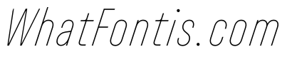 UniforaCondensed ThinItalic Instance