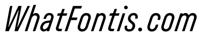 UniforaCondensed RegularItalic
