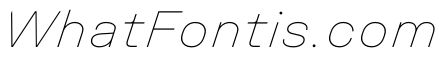 Unifora SemiexpandedThinItalic Instance