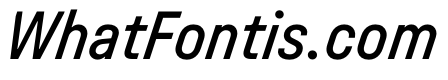 Unifora NarrowMediumItalic Instance