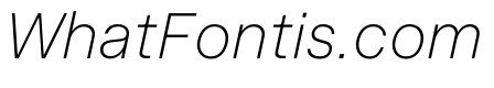 InnovatorGrotesk ExtraLightItalic