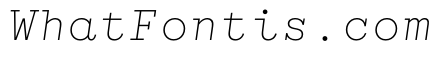 WTGartonPlain LightItalic