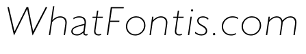 WTAptaHumanist ThinItalic