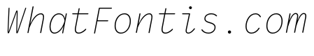 VCTRMono ThinItalic