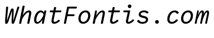 VCTRMono RegularItalic