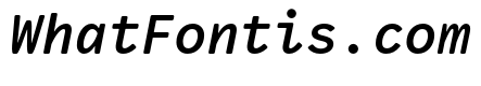 VCTRMono MediumItalic