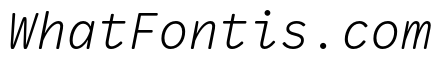 VCTRMono LightItalic
