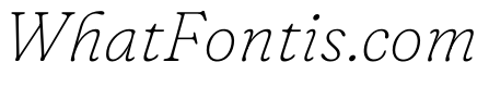 Fraunces ThinItalic Instance