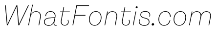 FigGrotesk ThinItalic