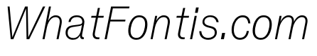 Vee ThinItalic