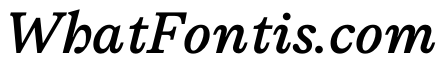 ModeratSerif MediumItalic