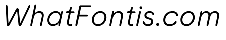 ModeratRounded LightItalic