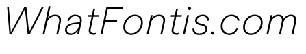 MacanThai ExtraLightItalic