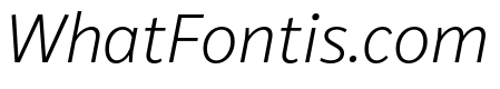 VanSans LightItalic