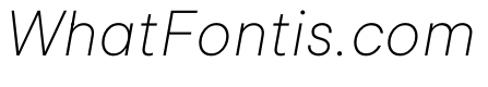 StudioFeixenSans UltralightItalic Instance
