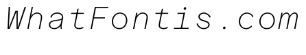 ProtestGroteskMono ThinItalic Instance