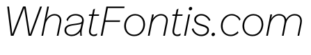 ProtestGrotesk ThinItalic Instance