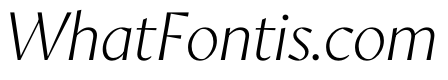 AvecSharp ThinItalic Instance