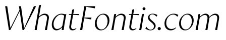AvecCurve ThinItalic Instance