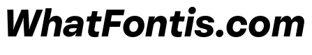 PizGrotesk ExtraBoldOblique
