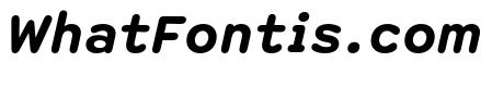 Spot Semi MonoBoldItalic