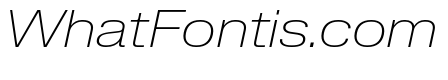 Lateral ExtendedThinItalic