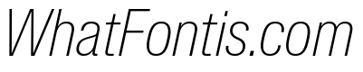 Lateral CondensedThinItalic