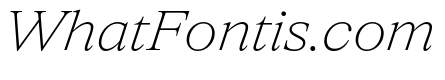 ItemsText WideThinItalic