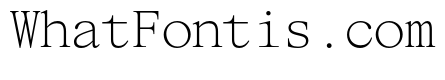 ItemsText WideMonospaced